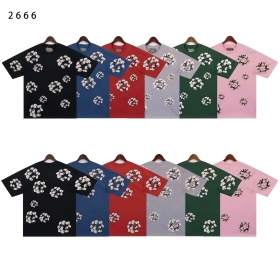 Nowe DENIM łzy koszulka-1799  