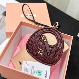 Miumiu skóra haftowane torba wiszące ozdoby-3525  