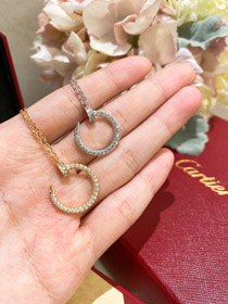 Cartier paznokcie diamentowy naszyjnik-3590  