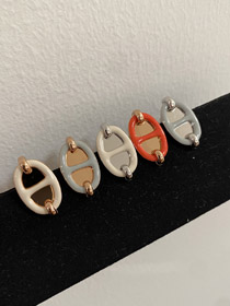 Hermes świnia nos olej kropla kolczyki-3610  