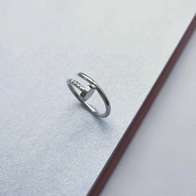 Cartier białe złoto paznokcie pierścień-3759  