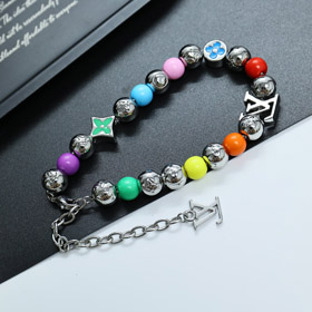 Louis Vuitton LV regulacyjna zamka homara ozdobiony list kwiat bransoletka-4003  