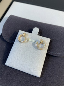 Cartier paznokcie pełne kolczyki diamentowe-4063  