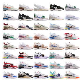 Nike Jordan Air Jordan 1 Wiosna Kwiat Morze Niskie Top Retro Koszykówka Buty-2986  