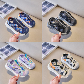 Pod Pancerza Dziecięca Modne wszechstronne Sandały ochronne Mid-Top-4220  