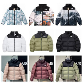 NORTH FACE list haftowanie stojak kołnierz krótki chleb długi rękaw kurtka w dół -4300  