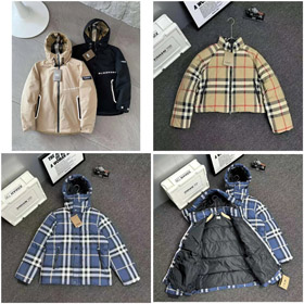 Burberry Kurtka Zdejmowany Hood Night Plaid Down Jacket-4329  