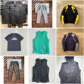 Nike pełny kolor okrągła szyja błysk zamkowy bez rękawów w dół kamizelka / T-shirt / garnitur-4336  