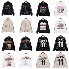 HELLSTAR okrągła szyja pulver duży rozmiar luźna bluza-4418  