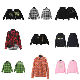 Palm Angels klasyczna bluza z kapuchonem T-shirt-5087  