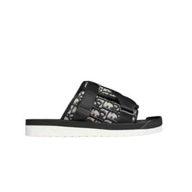 Dior Alpha Oblique Kapcie Czarne-2333