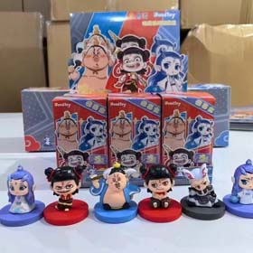 Wysokiej jakości Ojczyzna edycja Nezha Figura Blind Box Nezha Dwa Ornamenty Animacja Ao Bingguang Ne